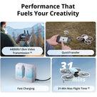 DJI Flip Drone With RC 2 & Fly More Combo (3110mAh)