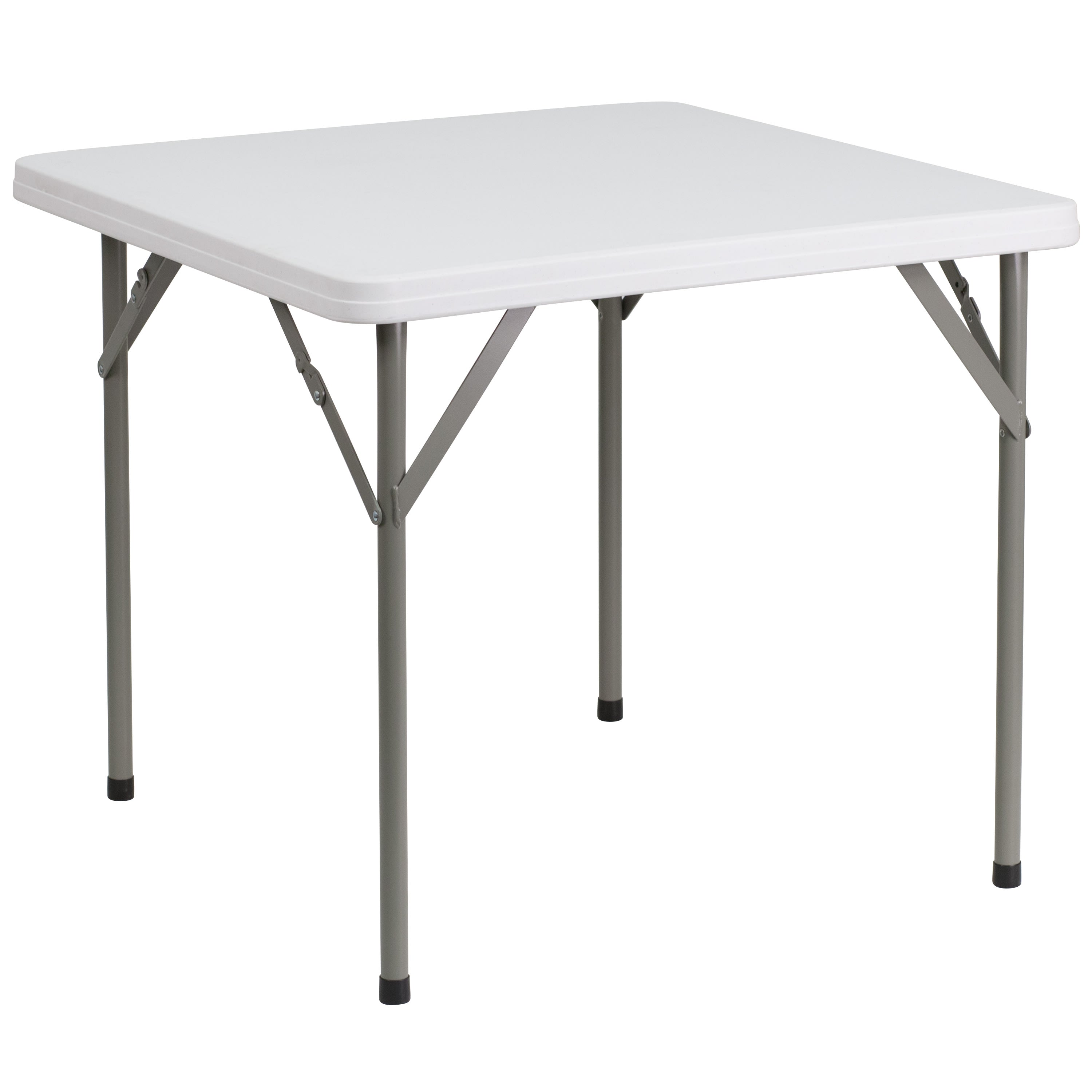 Flash 2.85-Foot Square Plastic Folding Table Commercial Grade